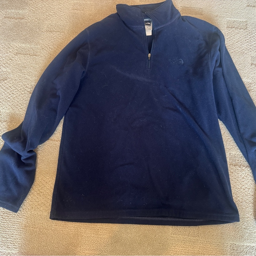 The North Face Men's Dark Navy Quarter Zip Fleece Pullover